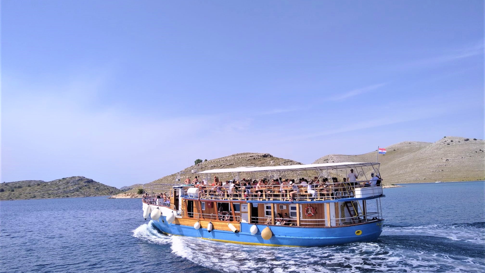 One-day boat excursion to Telašćica Nature Park (salt lake) and Levrnaka island (NP Kornati)